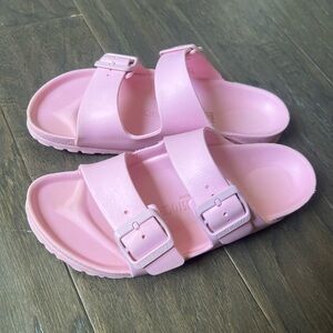 pink EVA Birkenstocks